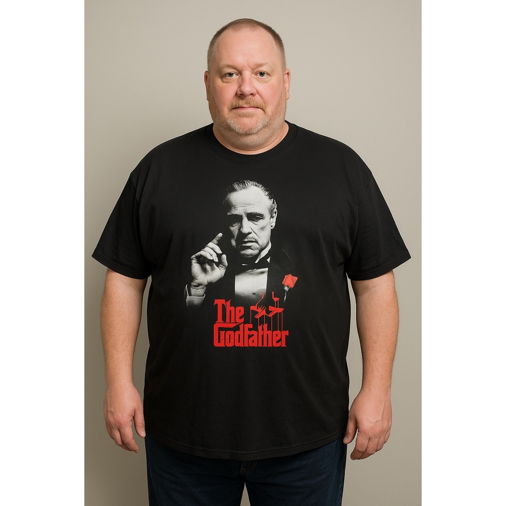 The Godfather Movie T-Shirt Black 4XL/4TG Marlon Brando Paramount Pictures